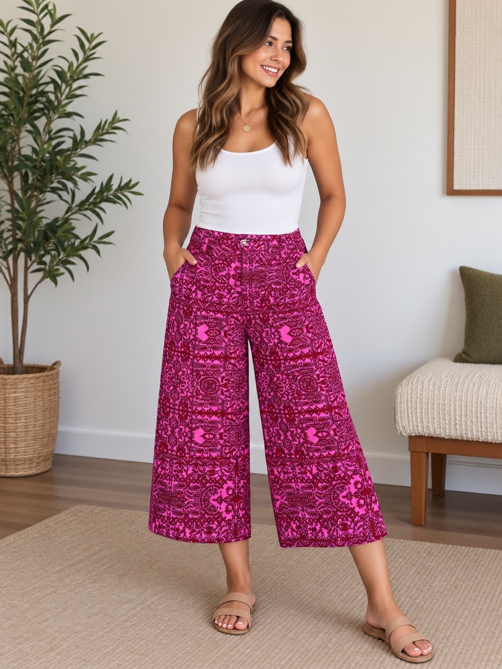 Coldwater Creek Alhambra Trouser Crop Pants NWT Size 14